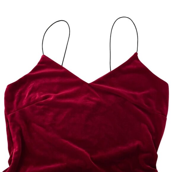 Vintage Y2K Charlotte Russe Dress Size L Velvet Slip 90s Cocktail Holiday Party - Picture 6 of 9